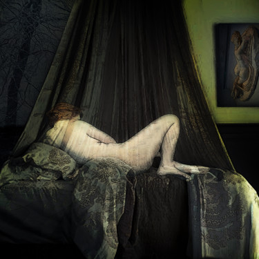 I decided to stay in bed until noon Artes digitais intitulada "I decided to stay i…" por Dodi Ballada, Obras de arte originais, Pintura digital