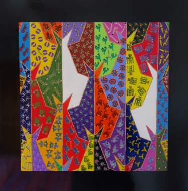 Son corps obéissant Painting titled "Son corps obéissant" by Patrick Chaneac, Original Artwork, Acrylic
