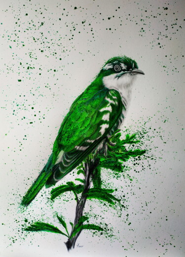 Bird Green 绘画 标题为“Bird Green” 由Yaroslav Teslenko, 原创艺术品, 丙烯