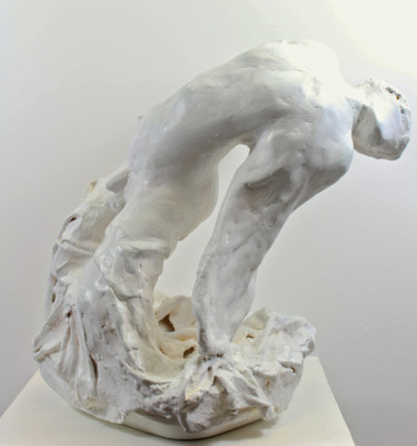 L'envol Sculpture intitulée "L'envol" par Lode, Œuvre d'art originale, Plâtre