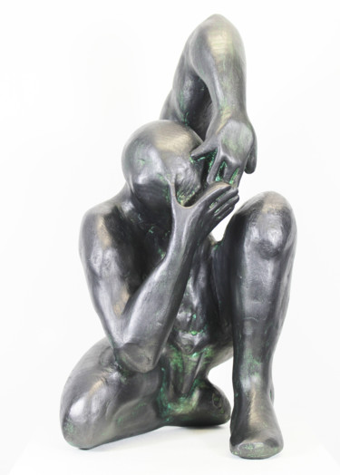 Coquille n°1/8 「Coquille n°1/8」というタイトルの彫刻 Lodeによって, オリジナルのアートワーク, しっくい