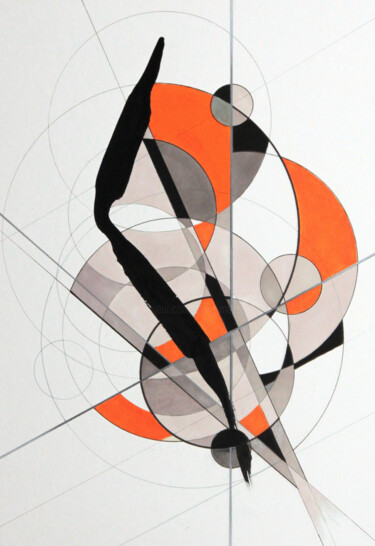 제목이 "Frequencies_214"인 그림 Ernst Kruijff로, 원작, 잉크