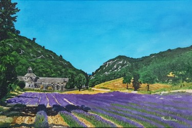 Abbaye Notre Dame de Sénanque Peinture intitulée "Abbaye Notre Dame d…" par Patrice Fouchard, Œuvre d'art originale, Acrylique