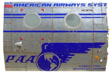 Sculpture intitulée "PAA AIRLINES" par Jerome Chauvin (JICE), Œuvre d'art originale, Acrylique