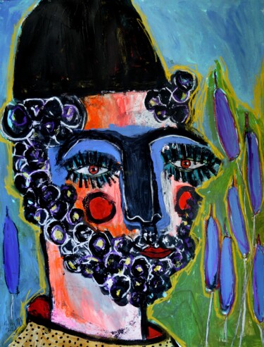Peinture intitulée "ORIENT" par Pascal Briba, Œuvre d'art originale, Acrylique
