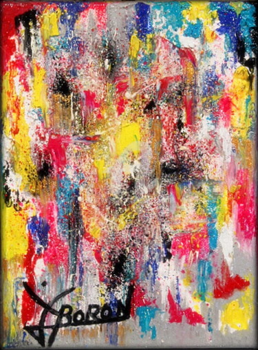 Peinture intitulée "LUEUR D'ESPOIR" par Laurent Boron, Œuvre d'art originale, Huile