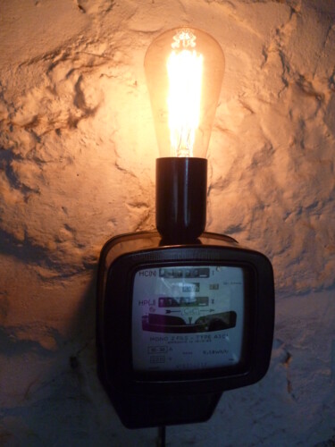 LAMPE APPLIQUE - COMPTEUR - 设计 标题为“LAMPE APPLIQUE - CO…” 由Leferailleur02, 原创艺术品, 泛光灯