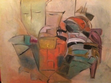 「amour livresque」というタイトルの絵画 Virginia Tansuによって, オリジナルのアートワーク, オイル