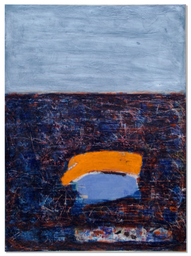 Peinture intitulée "Eté42" par Juliette Gallas, Œuvre d'art originale, Acrylique Monté sur Panneau de bois