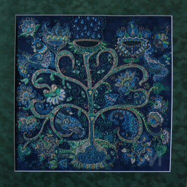 图画 标题为“A tree that works w…” 由Natalia Prodanchuk, 原创艺术品, 颜料