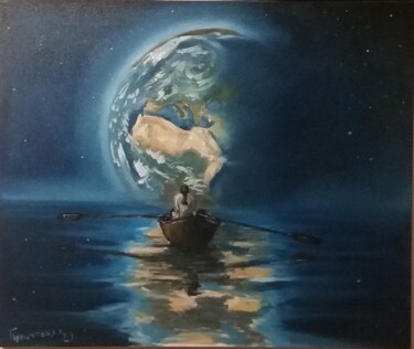 绘画 标题为“down to earth” 由Dejan Gulicoski, 原创艺术品, 油