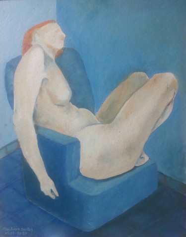 Pintura intitulada "O vazio, sofá." por Mauricio Santos, Obras de arte originais, Óleo