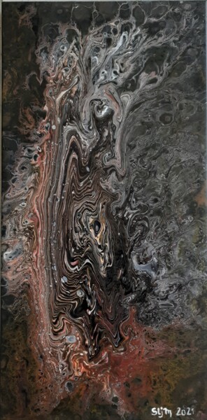 Peinture intitulée "Danse autou du Feu" par Sébastien Mas, Œuvre d'art originale, Acrylique