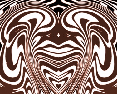 Digital Arts titled "The embellished face" by Peter Jalesh, Original Artwork, Digital Painting