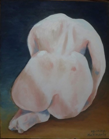 Pintura intitulada "O vazio4" por Mauricio Santos, Obras de arte originais, Óleo