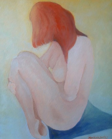 Pintura intitulada "O vazio 5" por Mauricio Santos, Obras de arte originais, Óleo