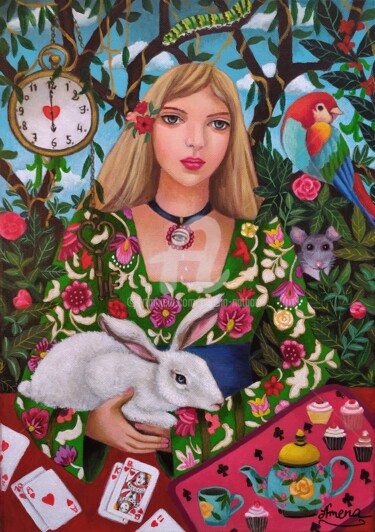 제목이 "Alice"인 미술작품 Amena Nathan로, 원작, 아크릴