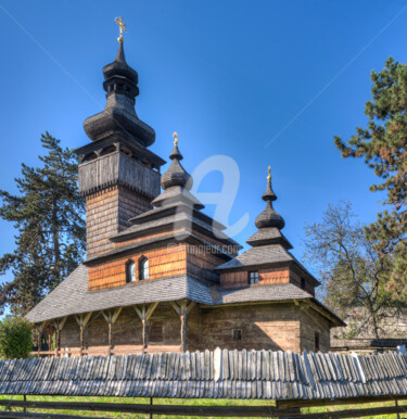 摄影 标题为“Old wooden church f…” 由Benjamin, 原创艺术品, 数码摄影