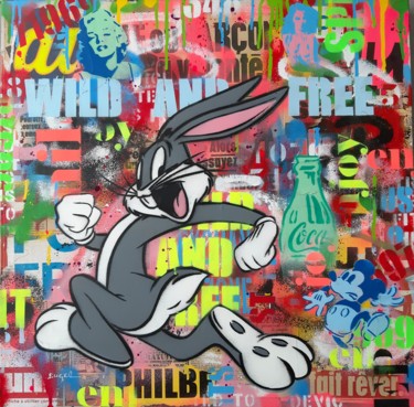 绘画 标题为“Wild and free” 由Philippe Euger, 原创艺术品, 喷漆