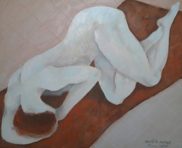 Pintura intitulada "O vazio 7" por Mauricio Santos, Obras de arte originais, Óleo