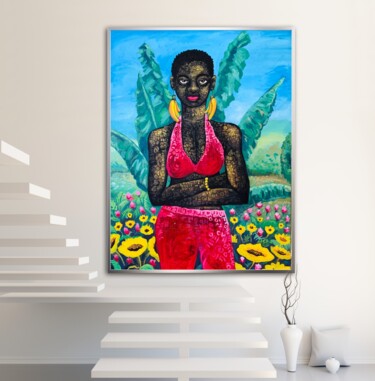 绘画 标题为“Bananas” 由Ernest Larbi Budu, 原创艺术品, 丙烯