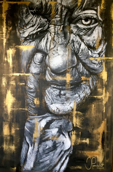 Painting titled "I See You" by Jan Poncelet, Original Artwork, Acrylic
