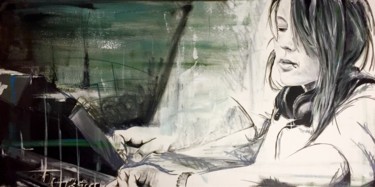 Charlotte De Witte Painting titled "Charlotte De Witte" by Jan Poncelet, Original Artwork, Acrylic