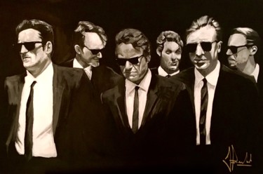 Painting titled "Reservoir Dogs" by Jan Poncelet, Original Artwork, Acrylic