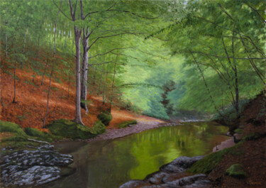 제목이 "The Pool"인 미술작품 Dejan Trajkovic로, 원작, 기름