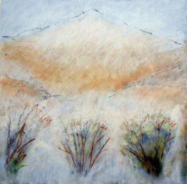 Painting titled "Mountain 12" by June Stapleton, Original Artwork, Acrylic