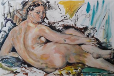 Peinture intitulée "D'après Jean August…" par Sam Keusseyan, Œuvre d'art originale, Acrylique