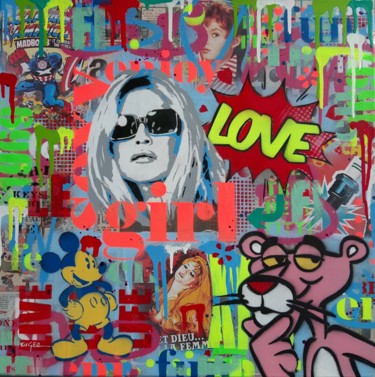 绘画 标题为“Love” 由Philippe Euger, 原创艺术品, 喷漆