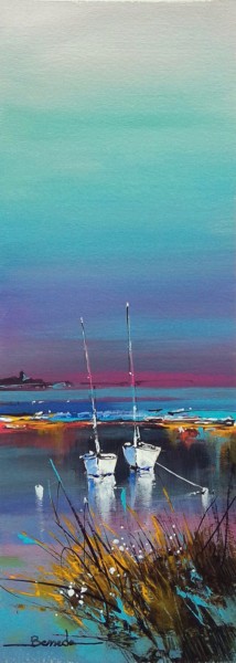 Cap au sud Peinture intitulée "Cap au sud" par Christian Bessede, Œuvre d'art originale, Acrylique