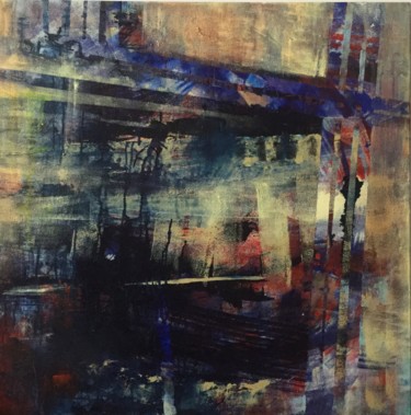 Painting titled "Шторм" by Viktoriia Dubovik, Original Artwork, Acrylic