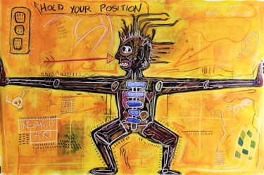 Hold your position Pittura intitolato "Hold your position" da Brazo, Opera d'arte originale, Acrilico