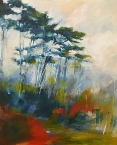 Peinture intitulée "Ce chemin là" par Eva Gohier, Œuvre d'art originale, Acrylique