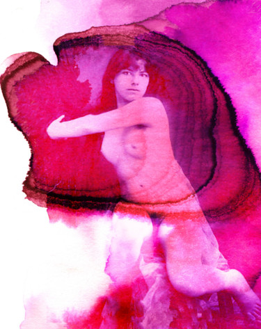 RED LADY 2 Arte digitale intitolato "RED LADY 2" da Maria Cristina Cerminara, Opera d'arte originale, Pittura digitale