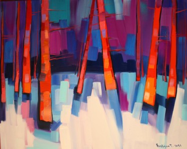 Pittura intitolato "Winter-12 (40x50cm,…" da Tigran Aveyan, Opera d'arte originale, Olio Montato su Telaio per barella in le…