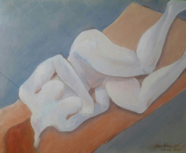 Pintura intitulada "O vazio 8" por Mauricio Santos, Obras de arte originais, Óleo