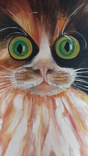 绘画 标题为“Chat alors !” 由Dominique De Roo, 原创艺术品, 油