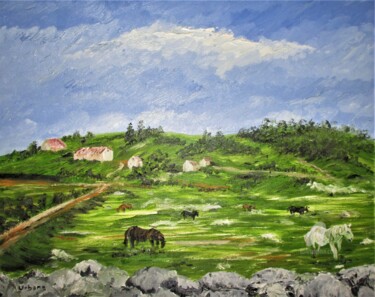 Painting titled "Chabannes" by Roberto Urbano, Original Artwork, Oil