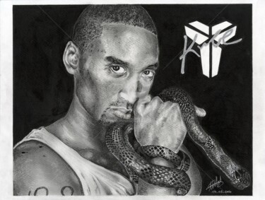 Mamba Mentality Dessin intitulée "Mamba Mentality" par Baptiste Molard (ArtBat), Œuvre d'art originale, Graphite