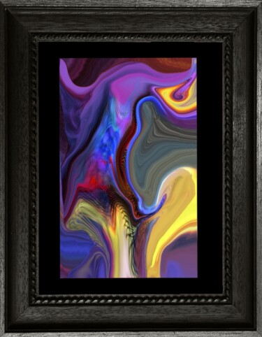 Arte digitale intitolato "La lave...volcanique" da Jacky Patin, Opera d'arte originale, Pittura digitale