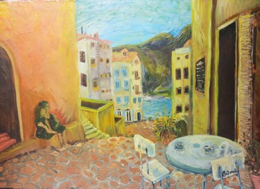 Peinture intitulée "Calvi corse" par Sapiacelli, Œuvre d'art originale, Huile