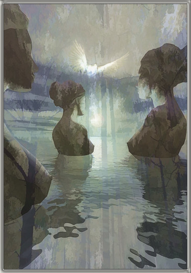 数字艺术 标题为“Les trois sœurs” 由Harald Dastis, 原创艺术品, 数字油画