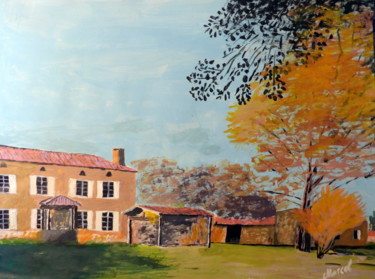 Schilderij getiteld "Airial Mouréou" door Marcel De Nazelle, Origineel Kunstwerk, Acryl