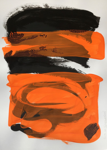 Peinture intitulée "50x70_002_20" par Franck Chambrun, Œuvre d'art originale, Acrylique