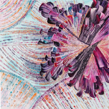 Painting titled "Floret" by Julia Ptl, Original Artwork, Oil
