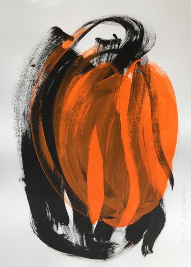 Peinture intitulée "50x70_007_20" par Franck Chambrun, Œuvre d'art originale, Acrylique