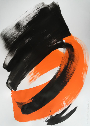 Peinture intitulée "50x70_009_20" par Franck Chambrun, Œuvre d'art originale, Acrylique